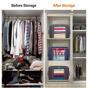 2-Pcak Waterproof Portable Storage Bags for Winter Clothes, Quilts, Blanket etc
