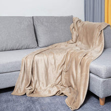 Load image into Gallery viewer, Flannel Microfiber Sofa Bed Blankets
